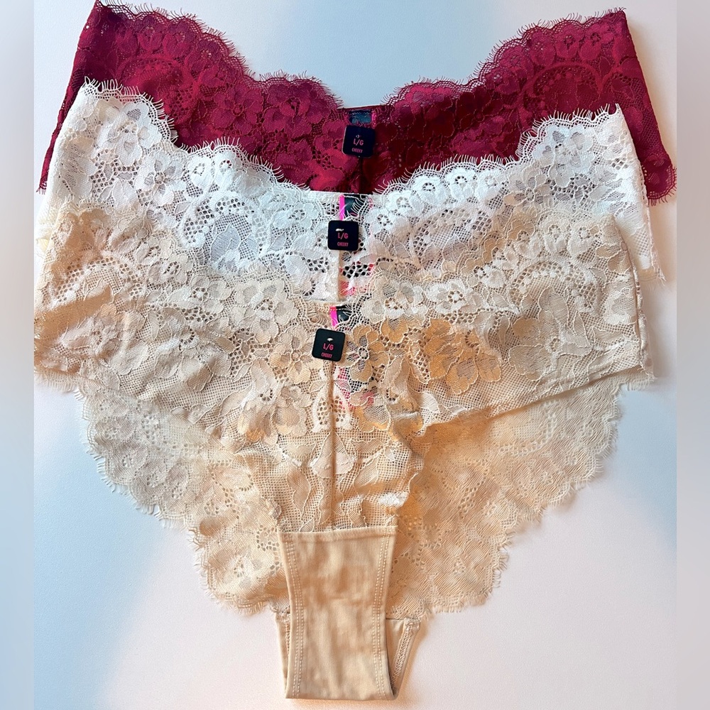 La Senza • LG • Cheeky Lace Panty• 3 pack